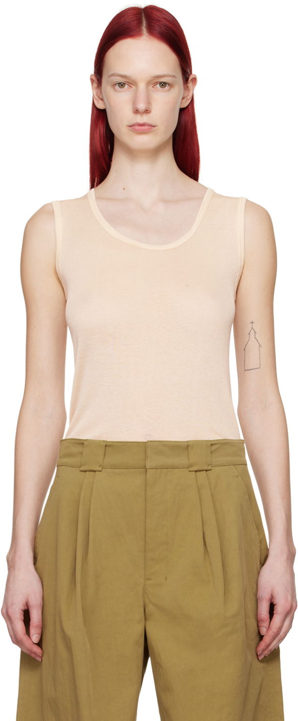 Tanktop LEMAIRE LEMAIRE Seamless Tank Top Beige | TO1159 LK1017