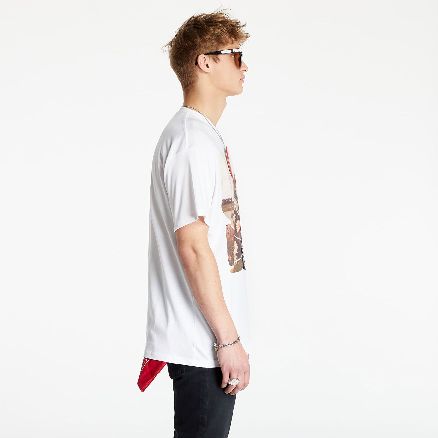 T-shirt RAF SIMONS Big Fit T-Shirt Solitary Disorder Hvid | 211-M120-19001-0010, 1