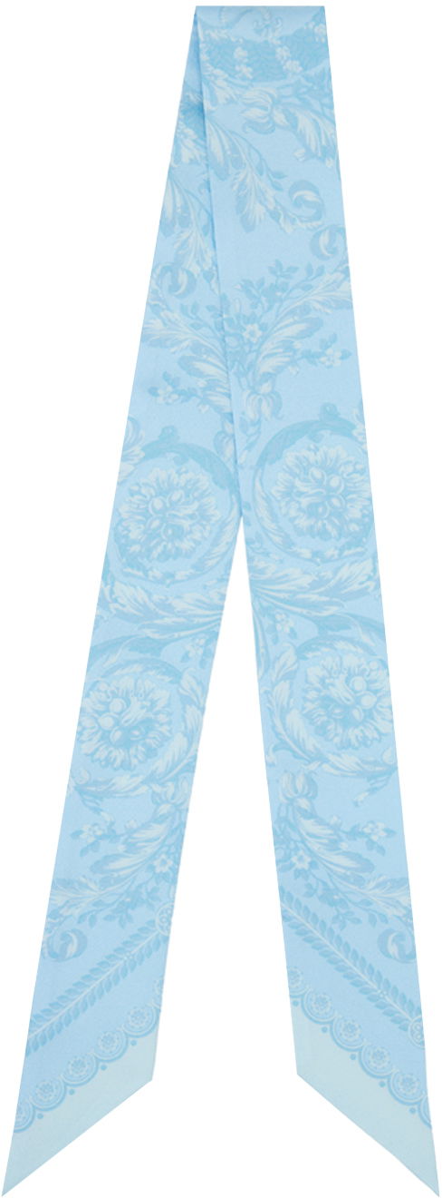 Tørklæde Versace Barocco Scarf Blå | IBA0005_1A06723_5U940, 0