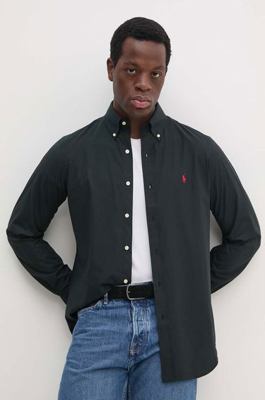 Skjorte Polo by Ralph Lauren Shirt Regular Sort | 710928255, 0