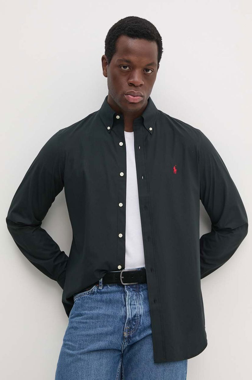 Skjorte Polo by Ralph Lauren Shirt Regular Sort | 710928255
