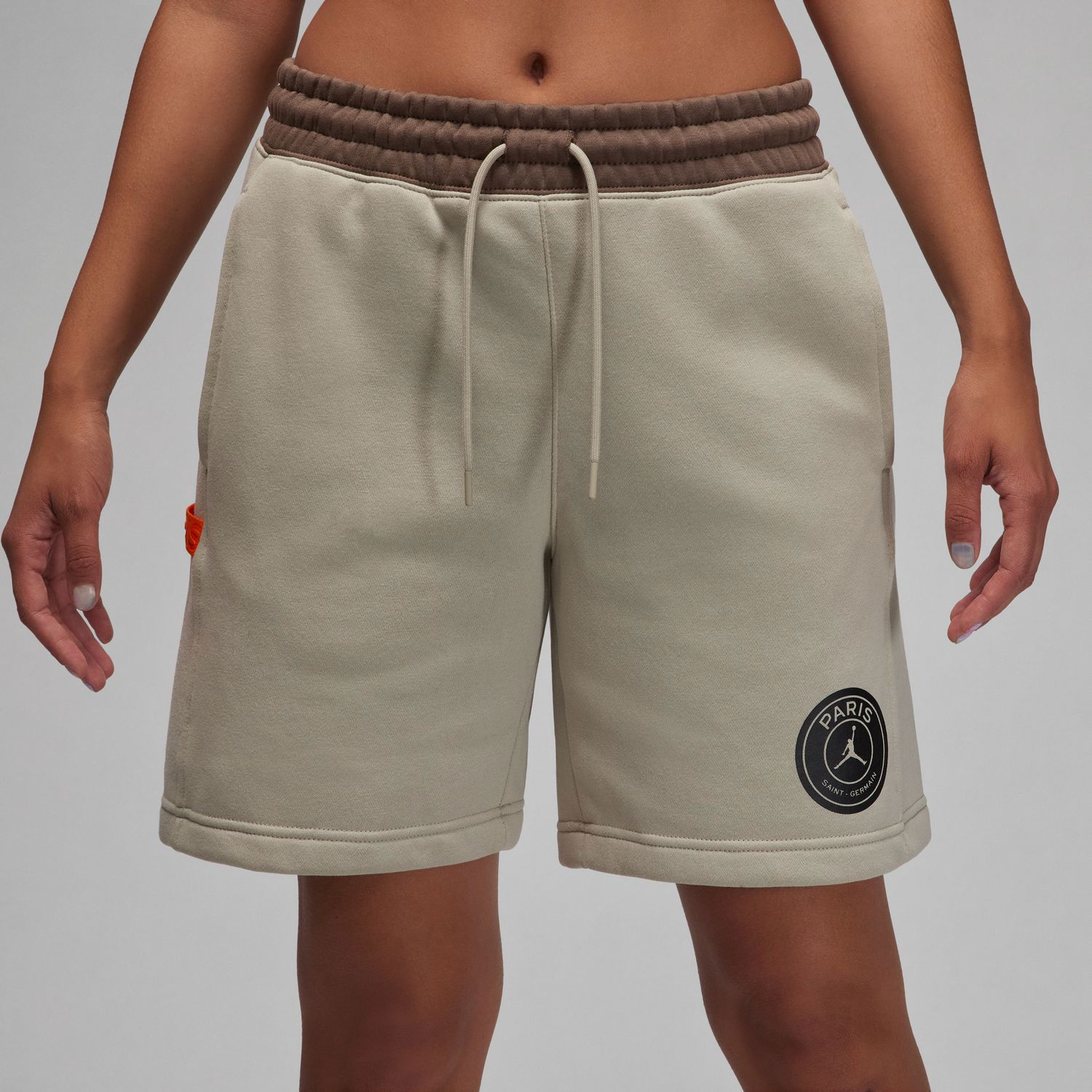 Shorts Jordan Jordan Paris Saint-Germain Wmns Fleece 7" Shorts Stone Beige | DZ3269-230, 0