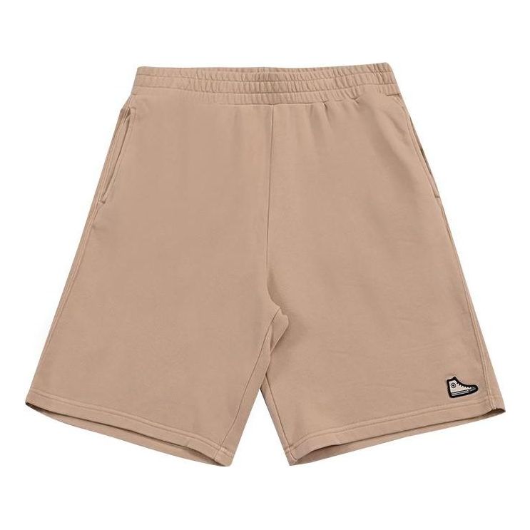 Shorts Converse Converse Go-To Patch French Terry Shorts Beige | 10024765-A02