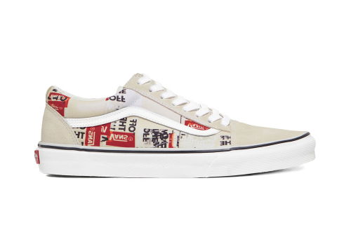 Sneakers og sko Vans Old Skool Off The Wall Print Pattern Hvid | VN0A4U3BWN41, 0