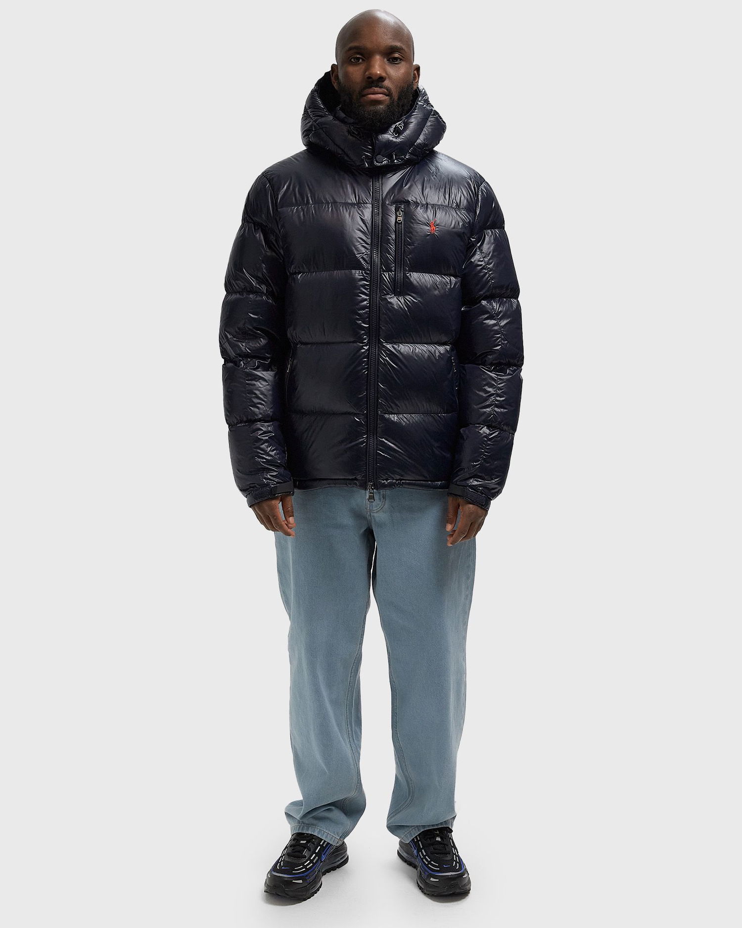 Puffer jakke Polo by Ralph Lauren Hooded Puffer Jacket Glossy Mørkeblå | 710968281002, 1