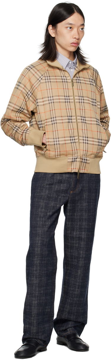 Træningsdragt Burberry Burberry Check Track Jacket Beige | 8113844, 3