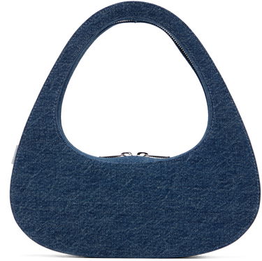 Håndtaske Coperni Coperni Denim Baguette Swipe Bag Blå | COPBA04252, 0