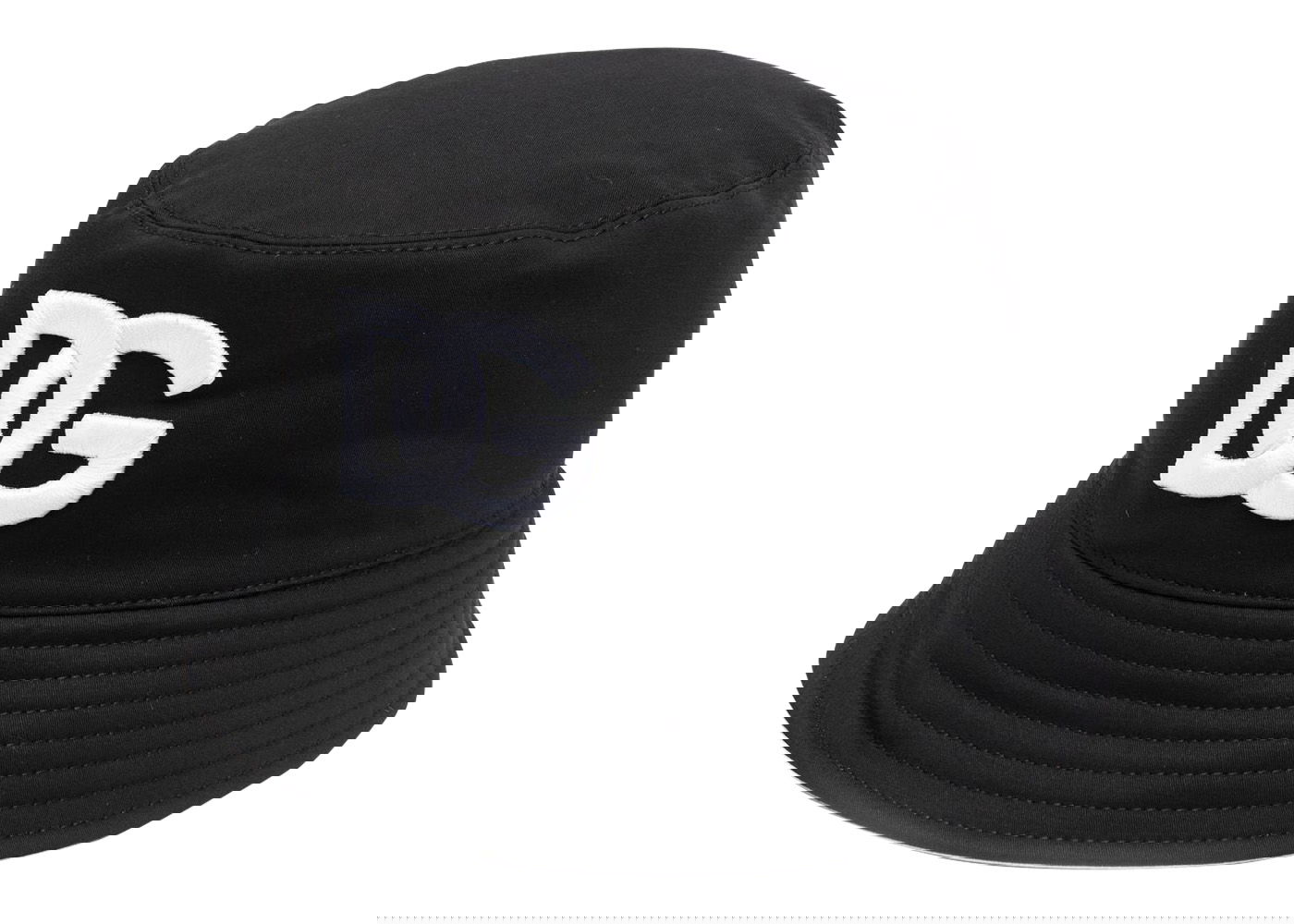 Hat Dolce & Gabbana Embroidered DG Bucket Hat Black/White Sort | GH701ZFUFJV, 0