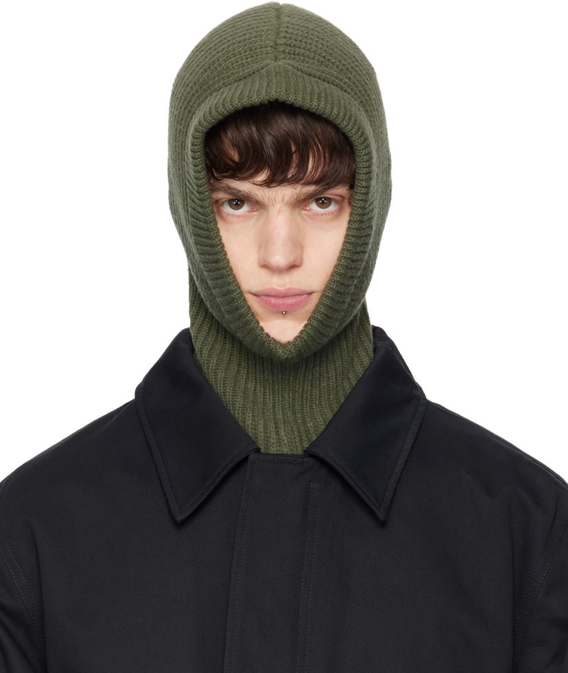 Beanie LEMAIRE Lemaire Lambswool Hooded Balaclava Grøn | AC1147 LK1026