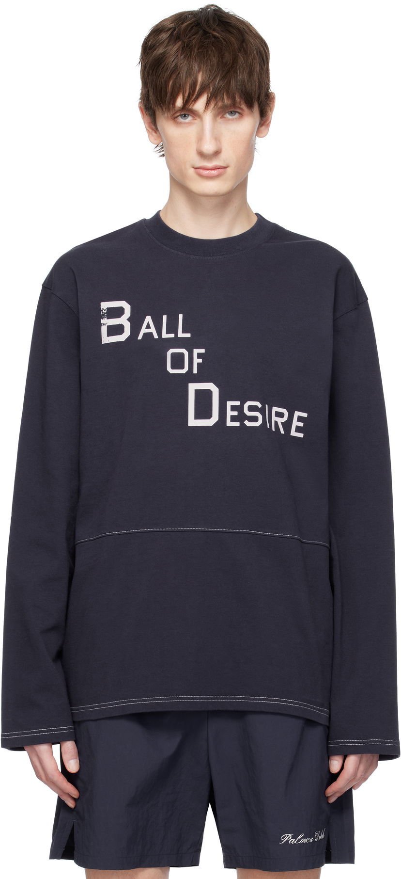 T-shirt Palmes Palmes Desire Tennis T-Shirt Mørkeblå | P15-0032-660