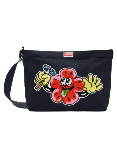 Håndtaske KENZO Paris BOKE Boy Large Messenger Bag Sort | FD55SA919F34