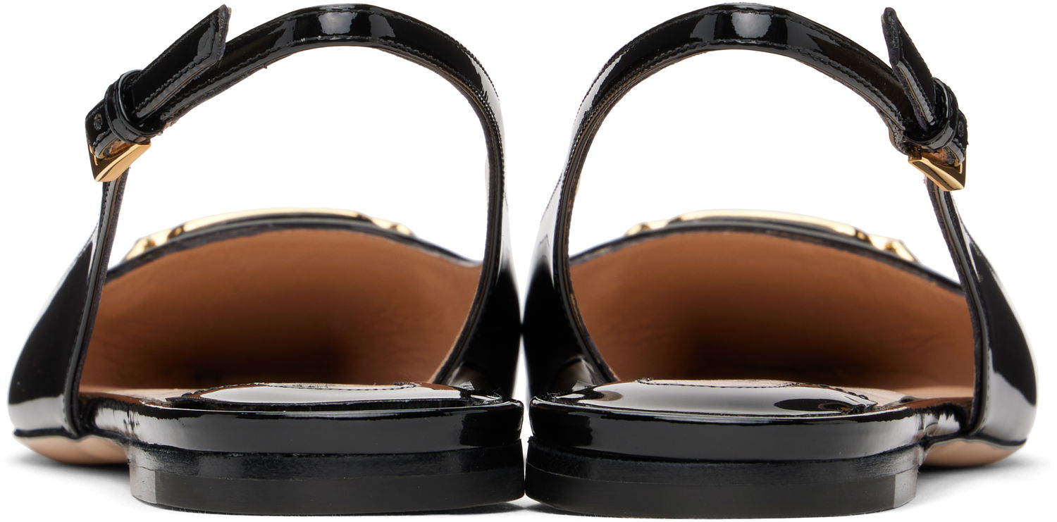 Tilbehør Tom Ford Tom Ford Whitney Patent Leather Slingback Ballerinas Sort | W3556-LCL072G, 1