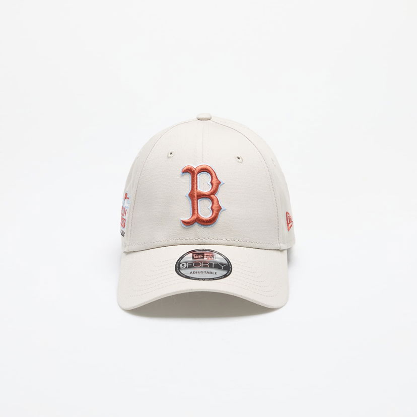 Kasket New Era 9FORTY MLB Patch 9Forty Boston Red Sox Stone Hvid | 60503511