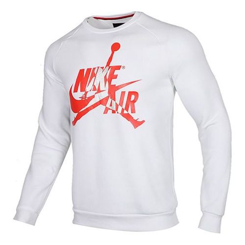 Sweater Jordan Jordan Large Logo Sweatshirt Hvid | BV6007-100, 0