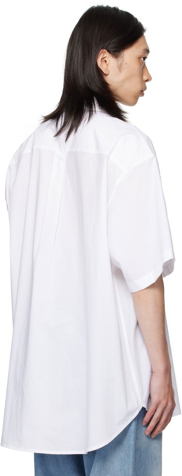 Skjorte VETEMENTS Vetements Tie Short-Sleeve Shirt Hvid | UH76SH250W, 2