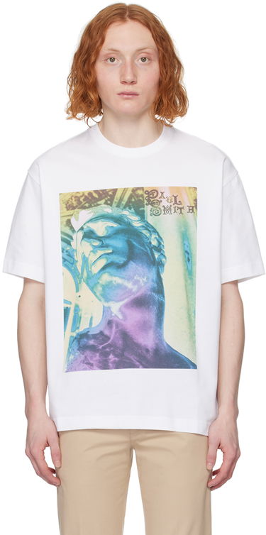 T-shirt Paul Smith Paul Smith St Sebastian Graphic T-Shirt Hvid | M1R-110Y-MP4276-01, 0