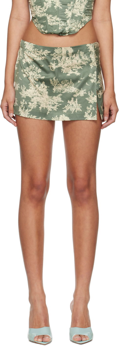 Nederdel Miaou Miaou Micro Mini Toile Skirt Grøn | 4012SS2MST