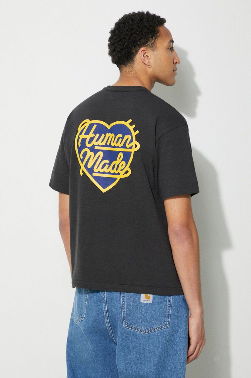 T-shirt Human Made Heart Badge Graphic T-Shirt Sort | HM27CS002