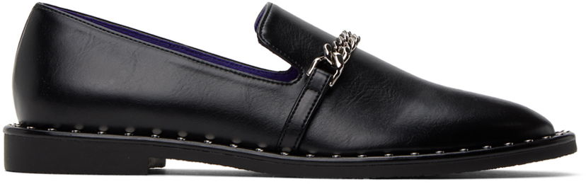 Sneakers og sko Stella McCartney Falabella Chain Loafers Sort | 810298W0U70