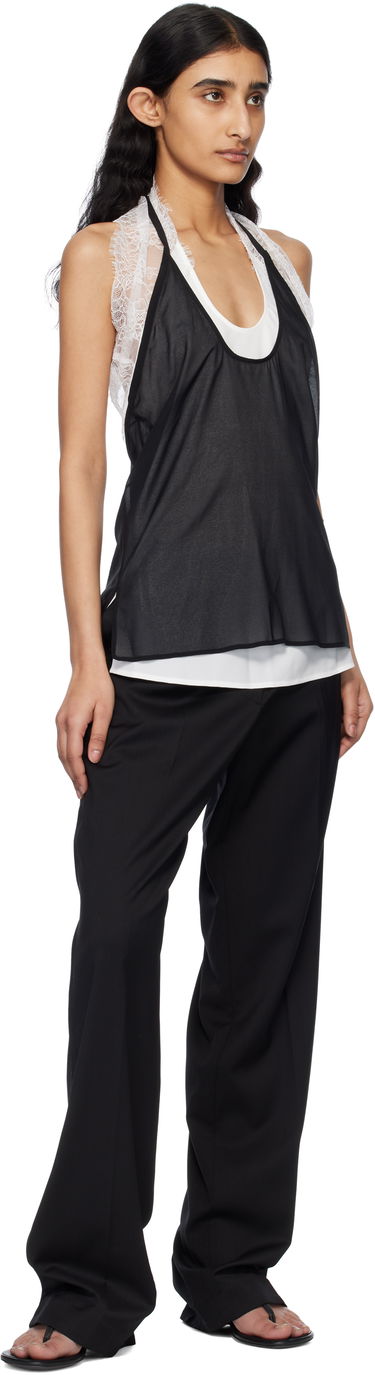 Tanktop Helmut Lang Helmut Lang Lace Dancer Tank Top Sort | O10HW509, 3