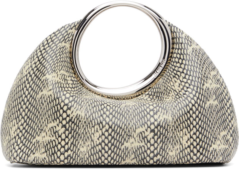 Håndtaske Jacquemus Jacquemus 'The small Calino' Snakeskin Hobo Bag Beige | 25E241BA395-3233