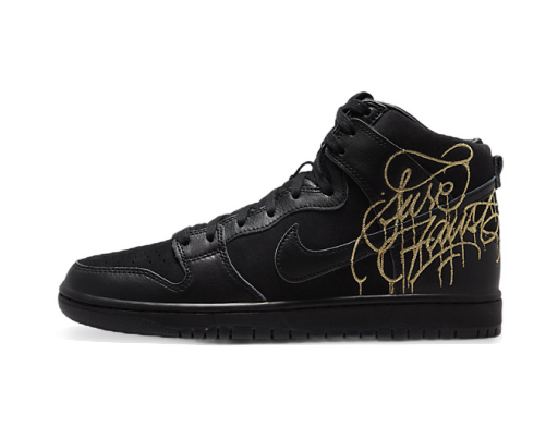 Skateboarding Nike SB FAUST x Dunk High "Black and Metallic Gold" Sort | DH7755-001