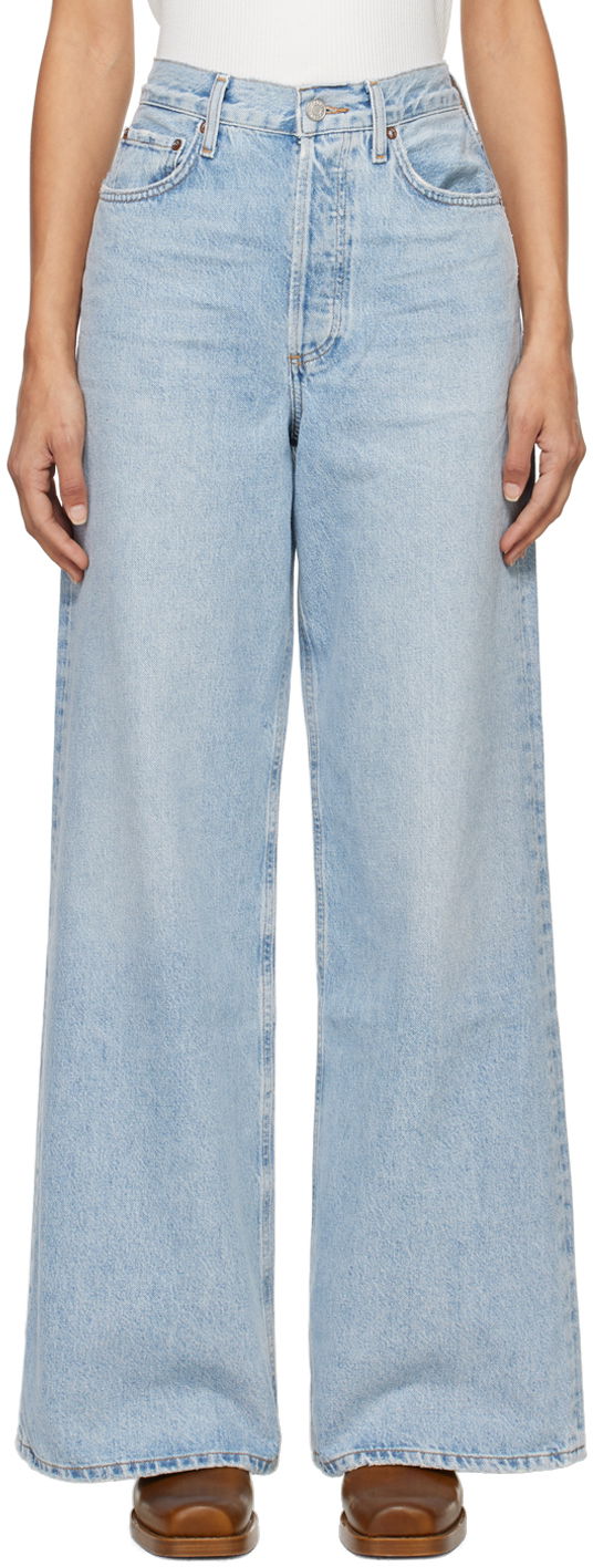 Jeans AGOLDE High Rise Wide Leg Jeans Blå | A198-1601
