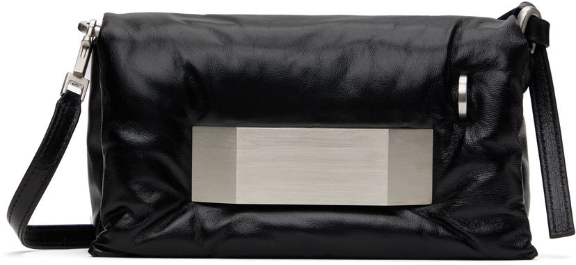 Håndtaske Rick Owens Rick Owens Hollywood Pillow Griffin Bag Sort | RA01E0645 LBPPA