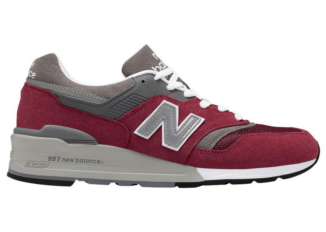 Sneakers og sko New Balance 997 "Burgundy Grey" Made in USA Bourgogne | M997BR, 0