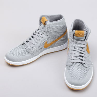 Sneakers og sko Jordan Air Jordan 1 Retro High OG Flyknit "Wolf Grey" Grå | 919704-025, 2
