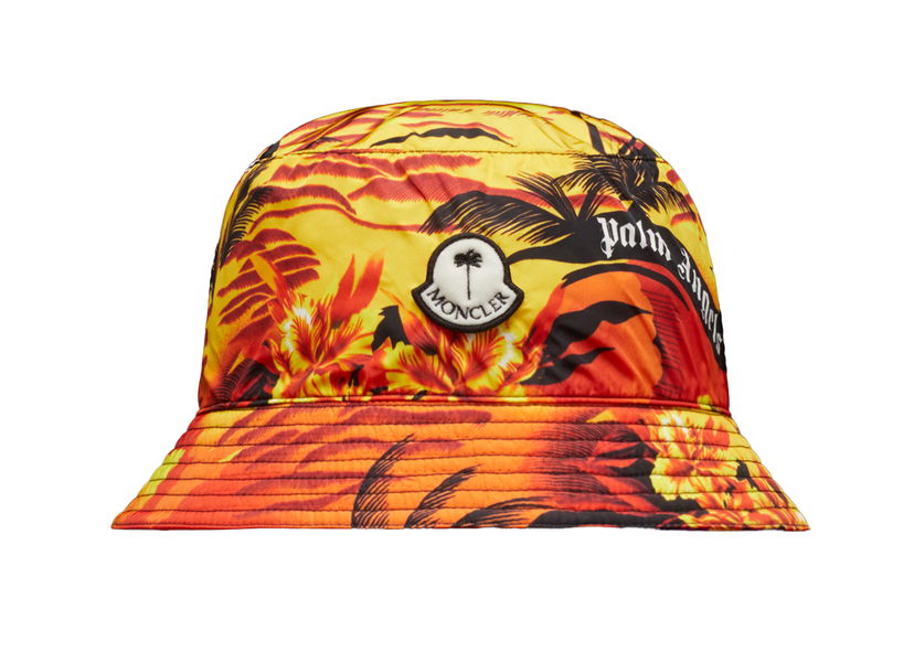 Hat Moncler Palm Angels x Printed Bucket Hat Orange | G209L3B000130U053140