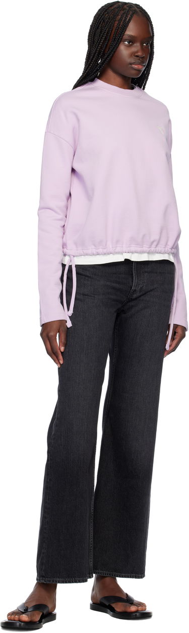 Sweater AMI AMI Paris Cotton De Coeur Drawstring Sweatshirt Lilla | FSW060.730, 3
