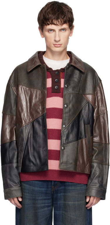 Jakke Andersson Bell Patchwork Leather Jacket Flerfarvet | awa730u, 0