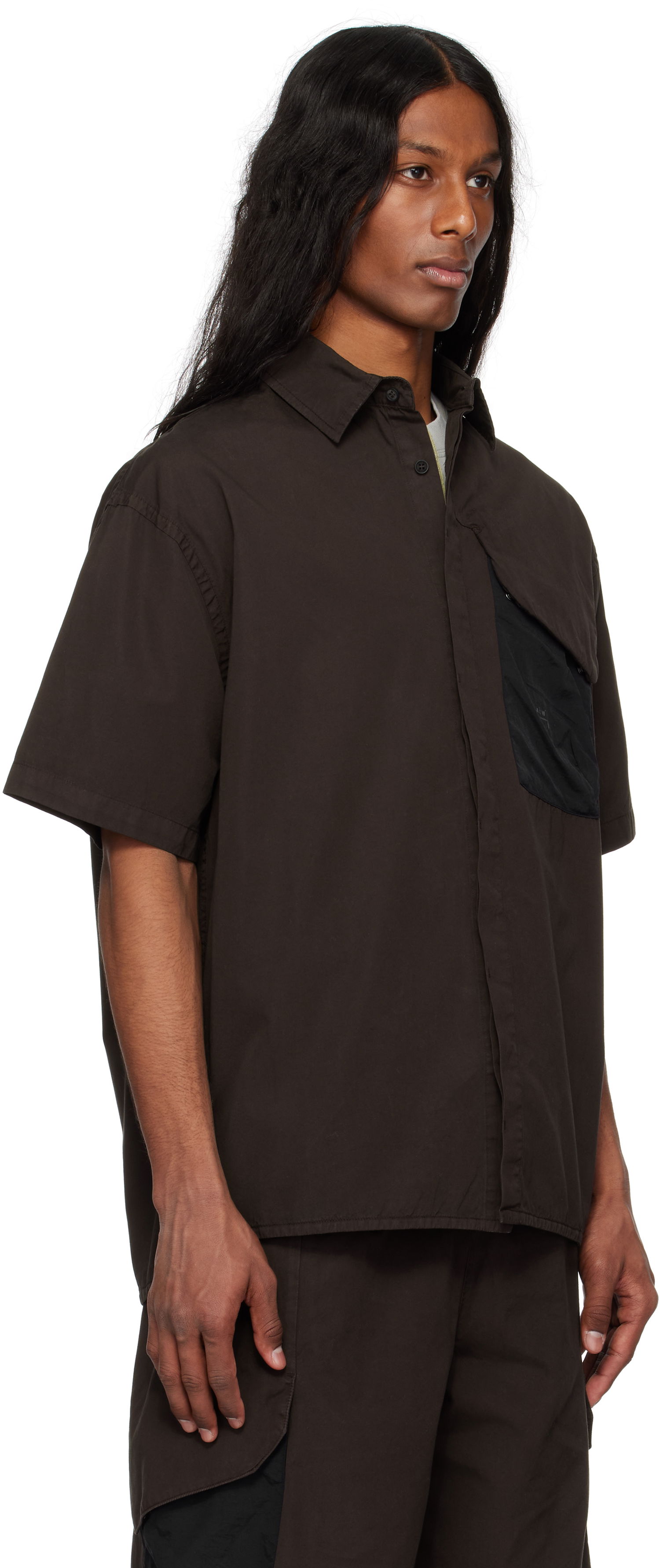 Skjorte A-COLD-WALL* A-COLD-WALL* Brunswick Short Sleeve Shirt Sort | ACWMSH167, 1