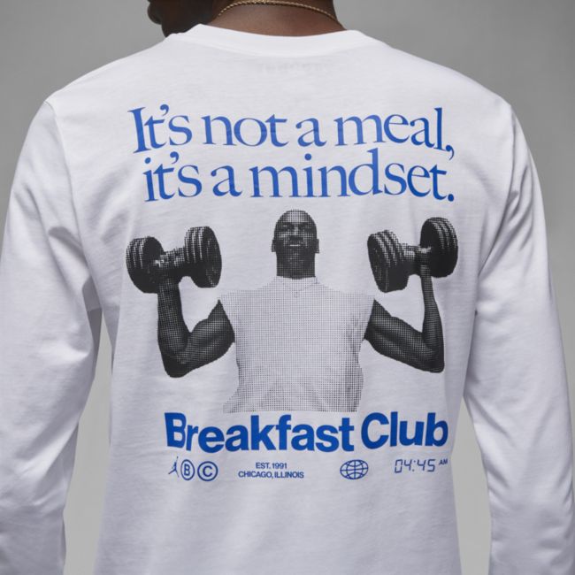 T-shirt Jordan Sport Breakfast Club Long-Sleeve T-Shirt Hvid | DV1472-100, 1