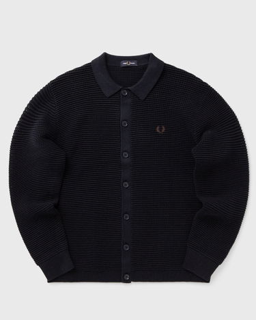 Sweater Fred Perry Pointelle Button-Through Cardigan Mørkeblå | K8566-608, 0