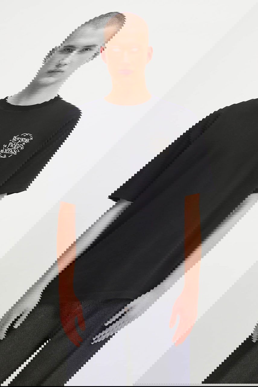 T-shirt Drôle de Monsieur Drôle de Monsieur Le Tshirt Slogan Tresses T-Shirt Sort | H.TS259.CO134, 0