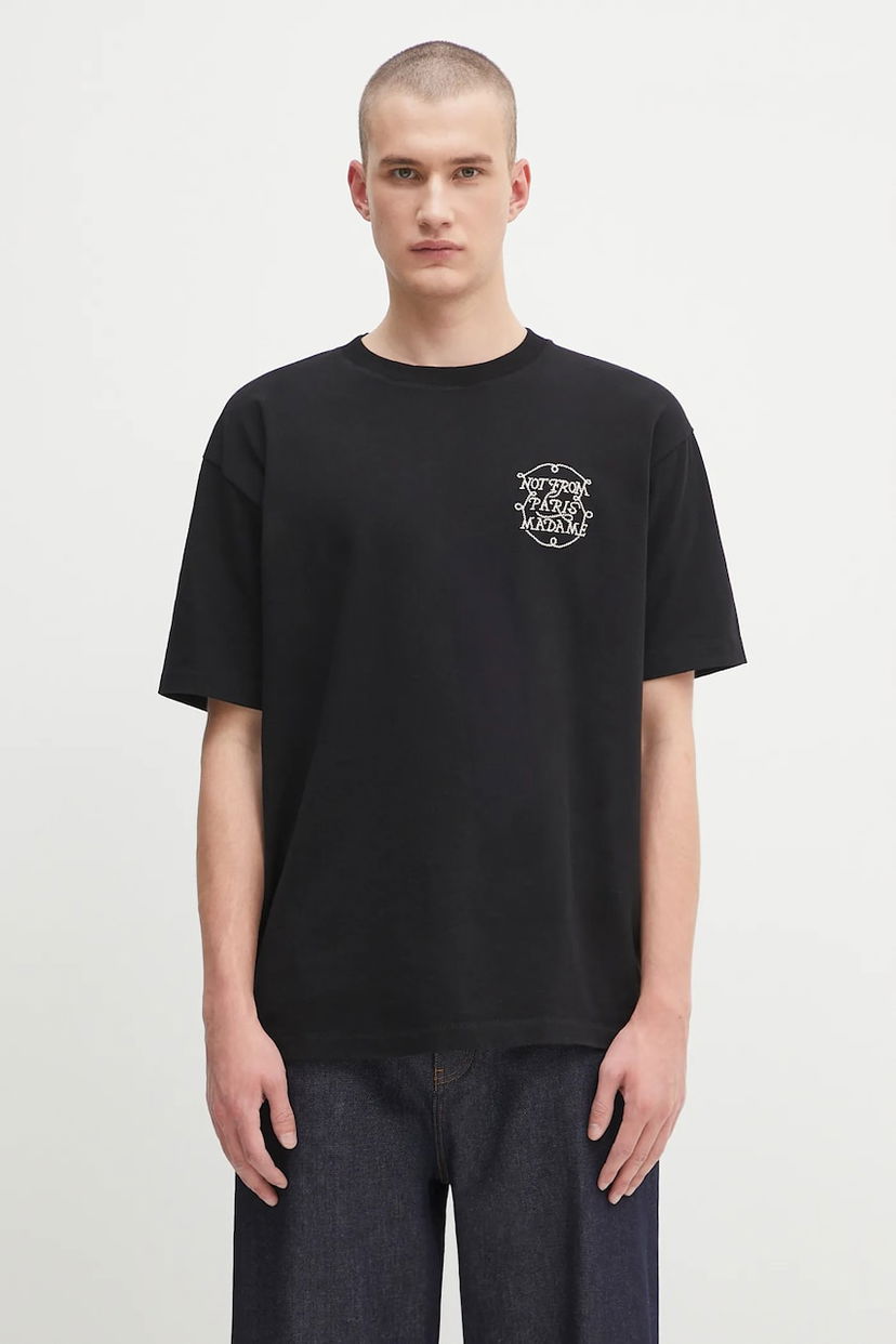 T-shirt Drôle de Monsieur Drôle de Monsieur Le Tshirt Slogan Tresses T-Shirt Sort | H.TS259.CO134