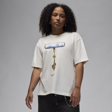 T-shirt Jordan Girlfriend Jordan Zone 23 Hvid | HF2861-133, 0
