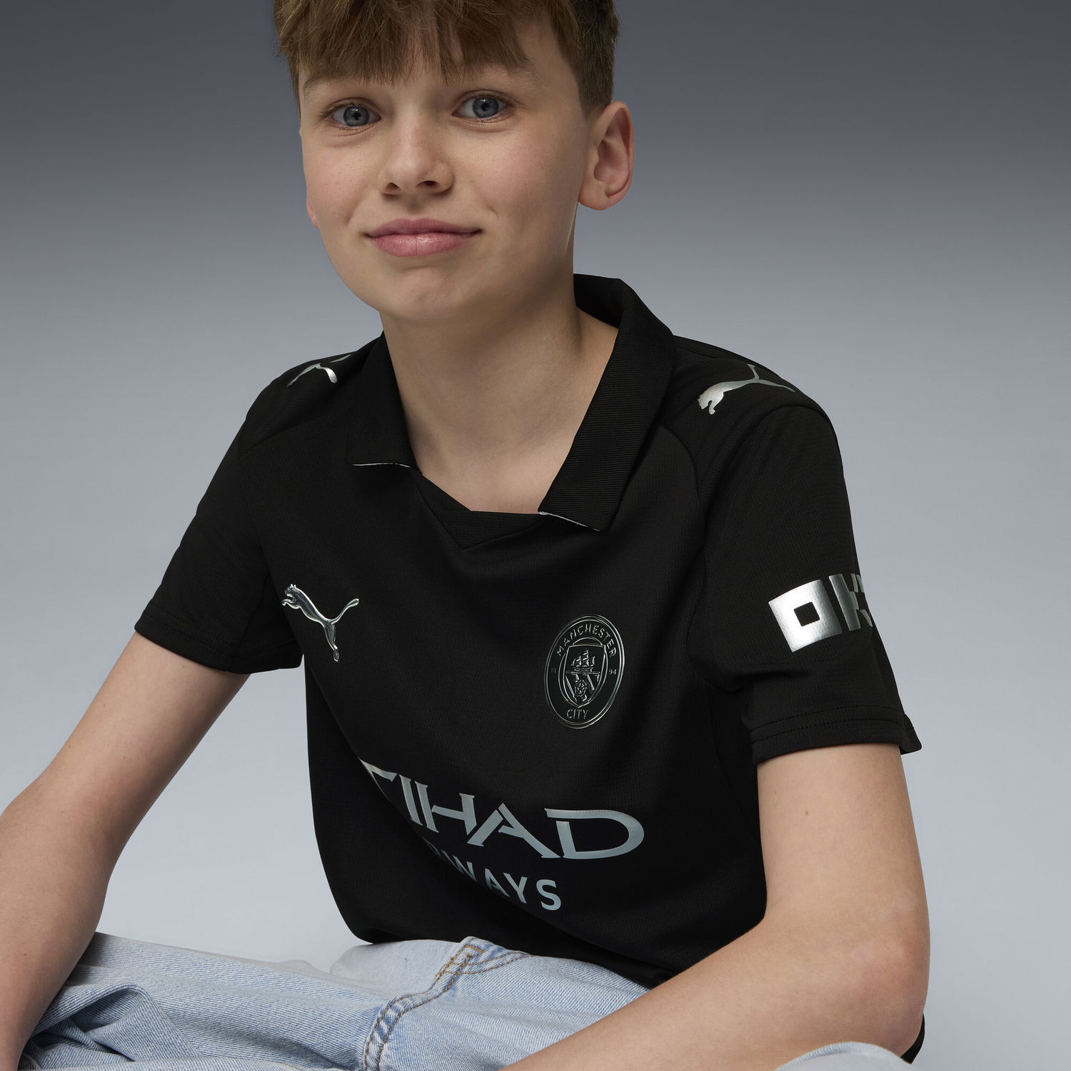 Jersey Puma Manchester City Away Kit Jersey 25/26 Sort | 780353_02, 1