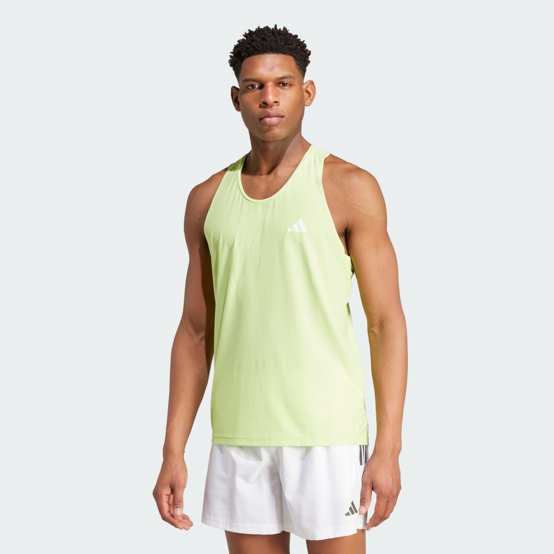 Tanktop adidas Performance Lightweight Running Tank Top Grøn | IV5437, 1