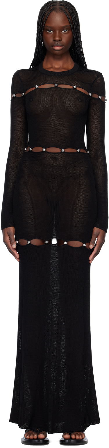Kjole ISABEL MARANT Isabel Marant Elmire Maxi Dress Sort | RO0810FA-C2L01I, 0