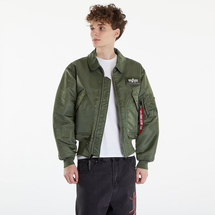 Bomberjakke Alpha Industries CWU 45 Heritage Sage Green Grøn | 100102 01