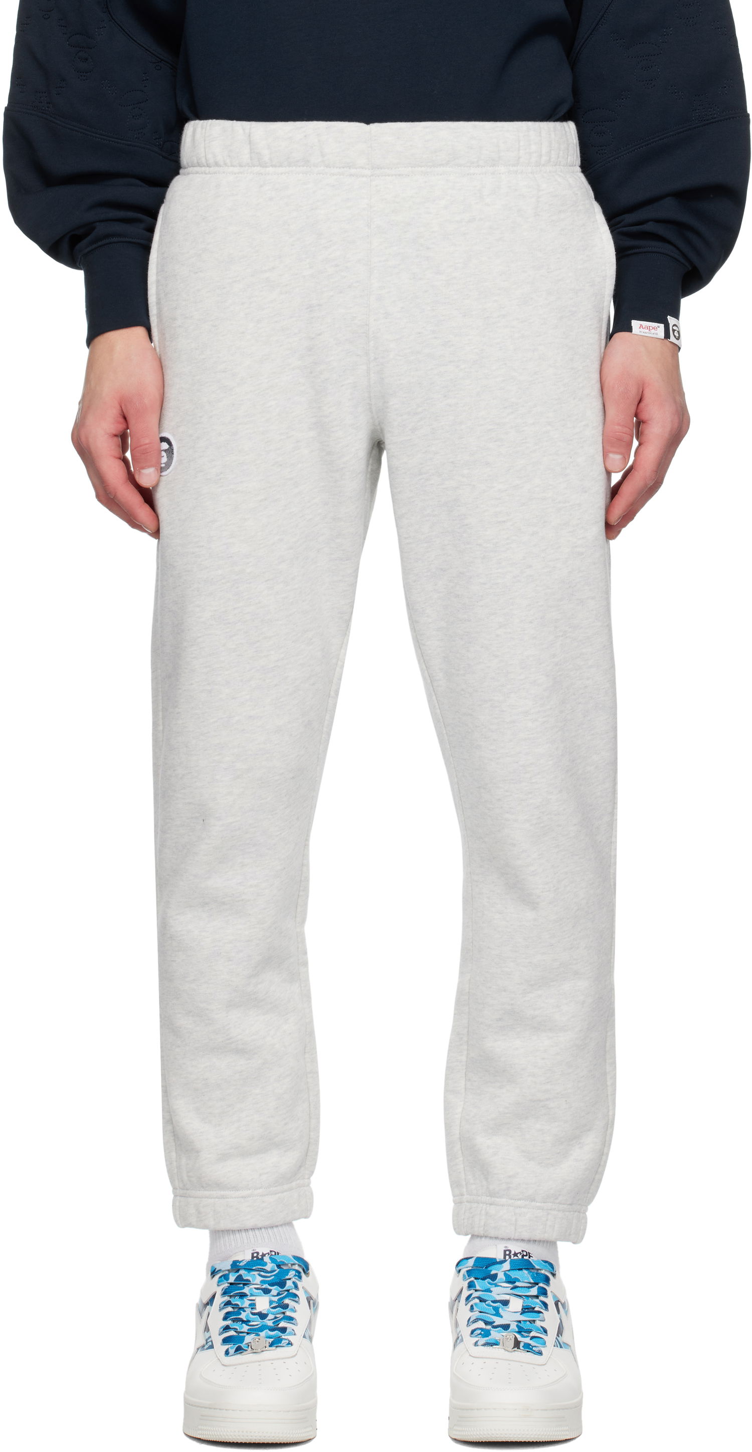 Joggingbukser AAPE by A Bathing Ape AAPE by A Bathing Ape Main Sweatpants Grå | AAPPTMB638XANWH2, 0