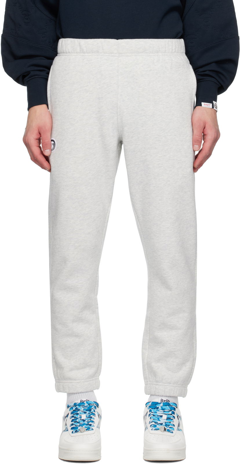 Joggingbukser AAPE by A Bathing Ape AAPE by A Bathing Ape Main Sweatpants Grå | AAPPTMB638XANWH2