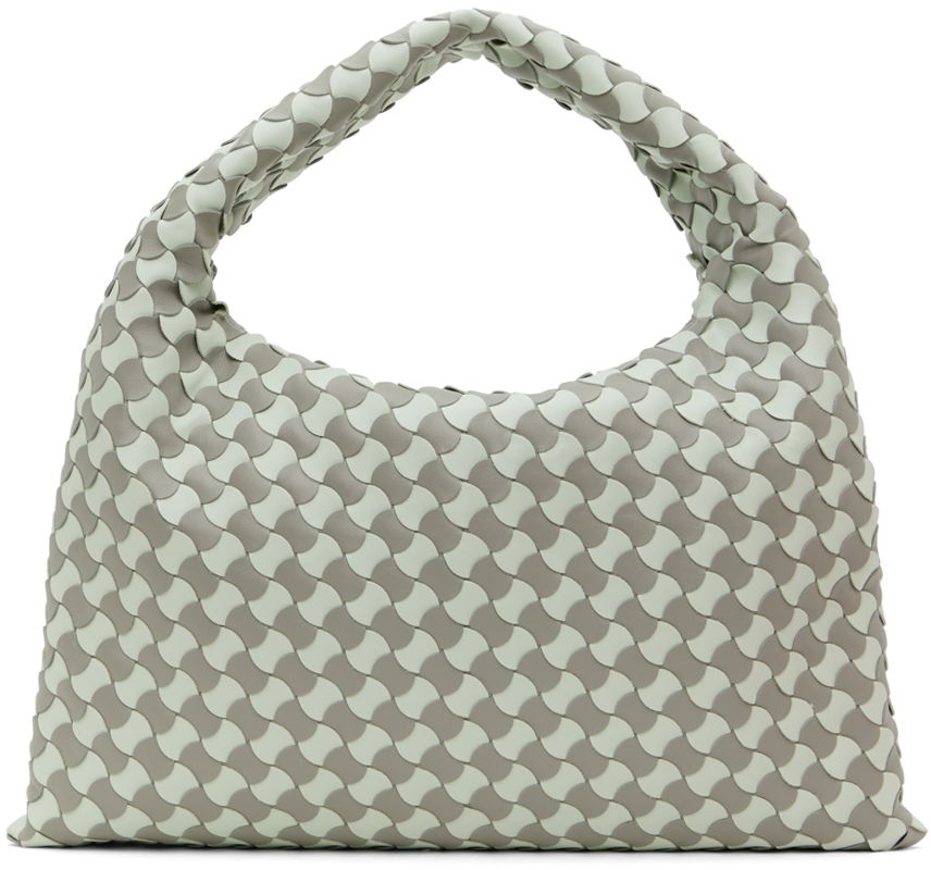 Skuldertaske Bottega Veneta Small Hop Bag Grøn | 777584 V3SA1, 0