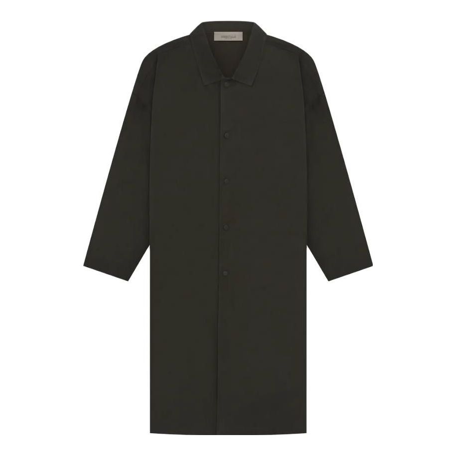 Frakker Fear of God Fear of God Essentials SS23 Long Coat Sort | FOG-SS23-049, 0