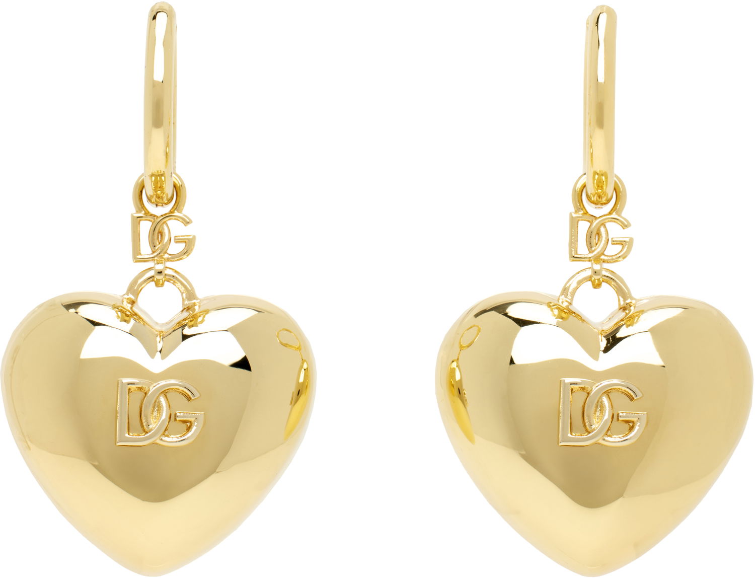 Øreringe Dolce & Gabbana Dolce&Gabbana Heart Drop Earrings Gul | WEQ8S1 W1111, 0