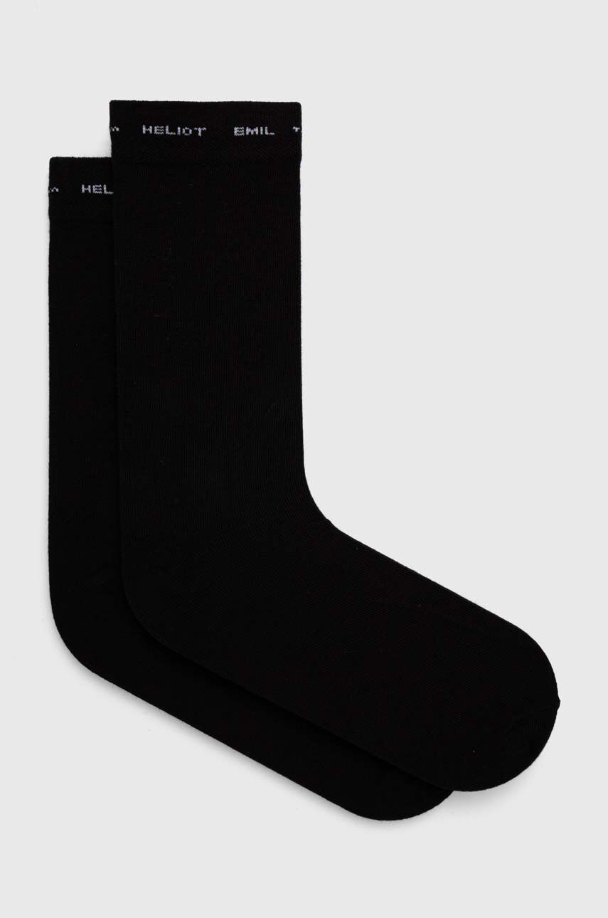 Sokker HELIOT EMIL Black Socks Sort | HE.16.45.C01, 0