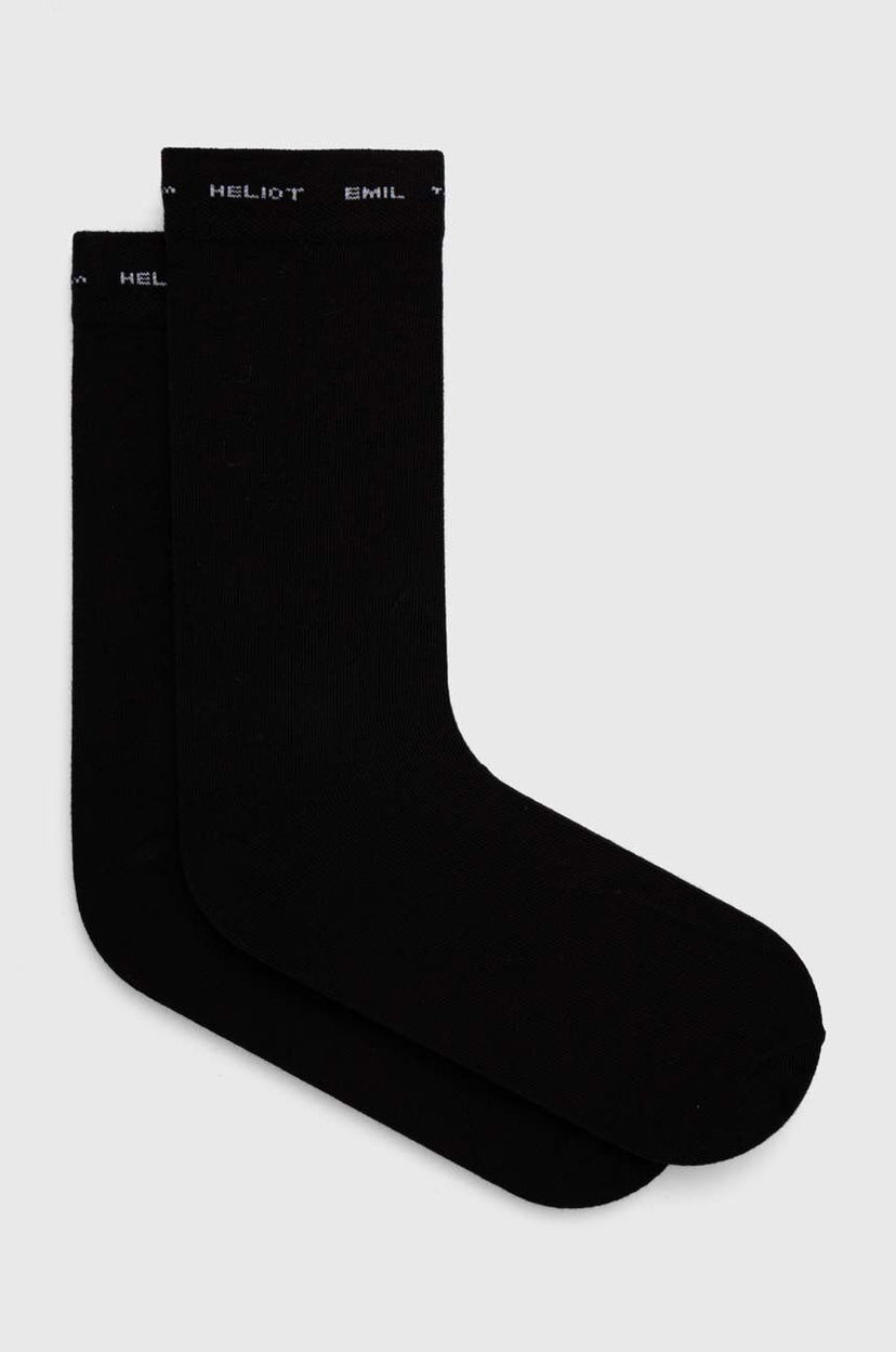 Sokker HELIOT EMIL Black Socks Sort | HE.16.45.C01